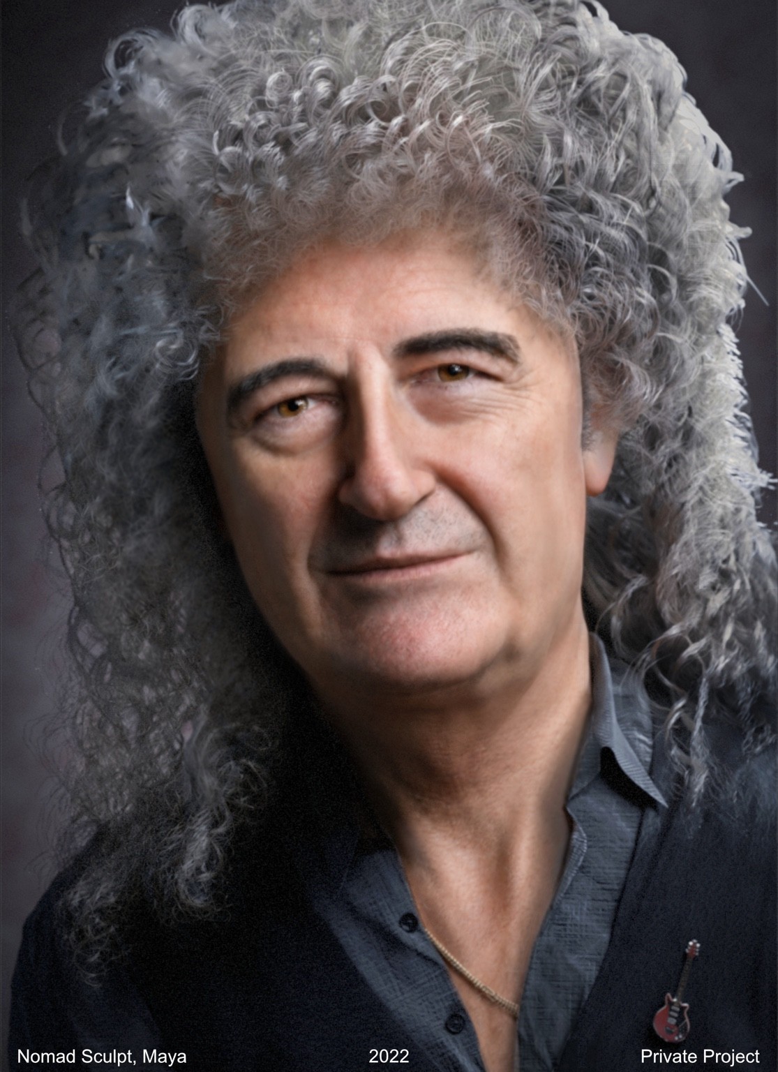 Brian May Portrait